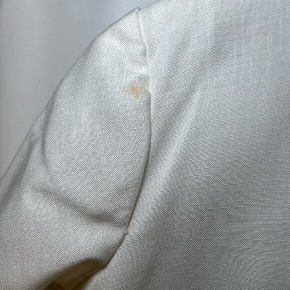 Vintage 70s Cottagecore Boho White Lace Ribbon High Collar Dress and Veil main image 6